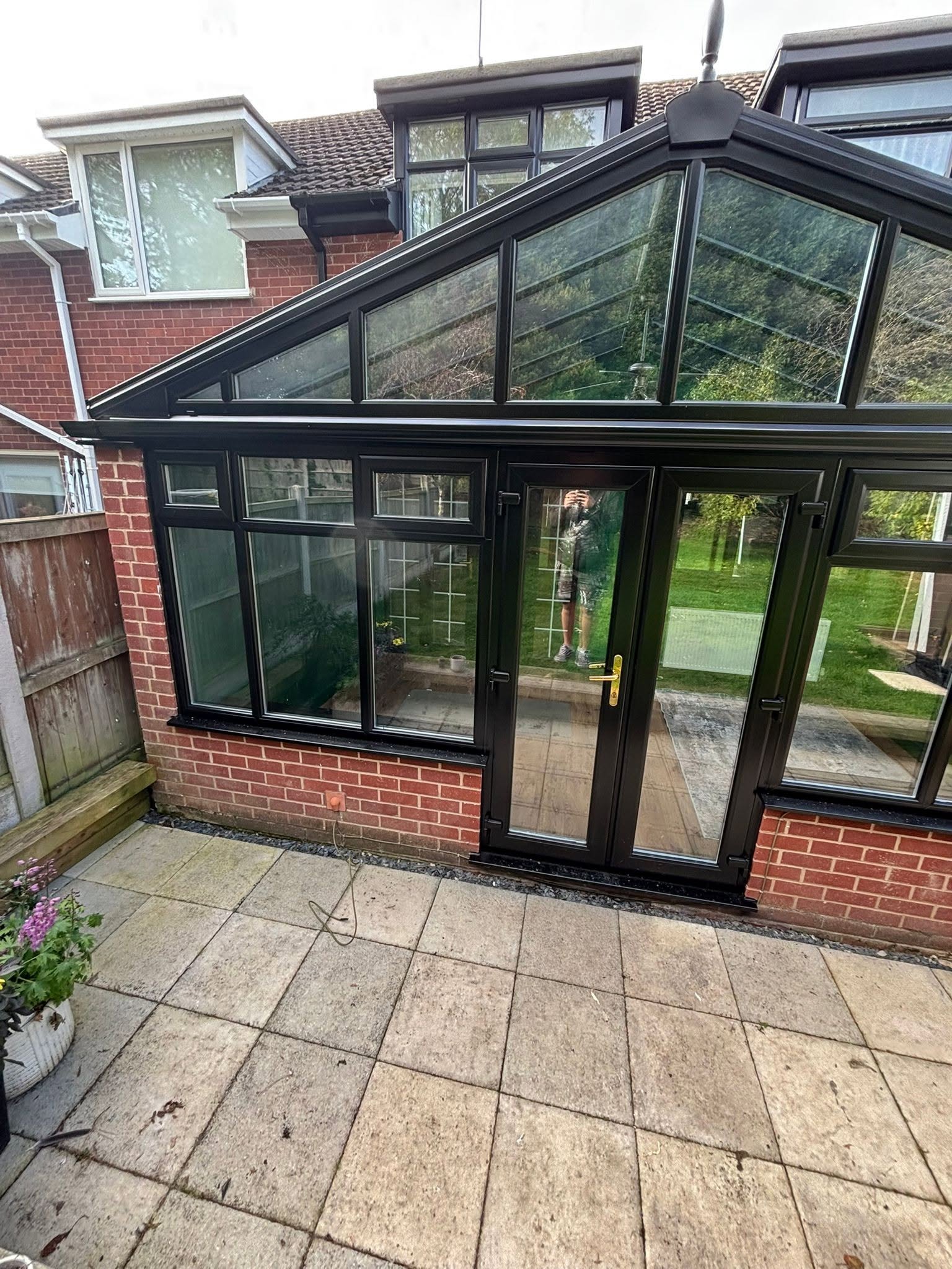 Conservatory after spraying