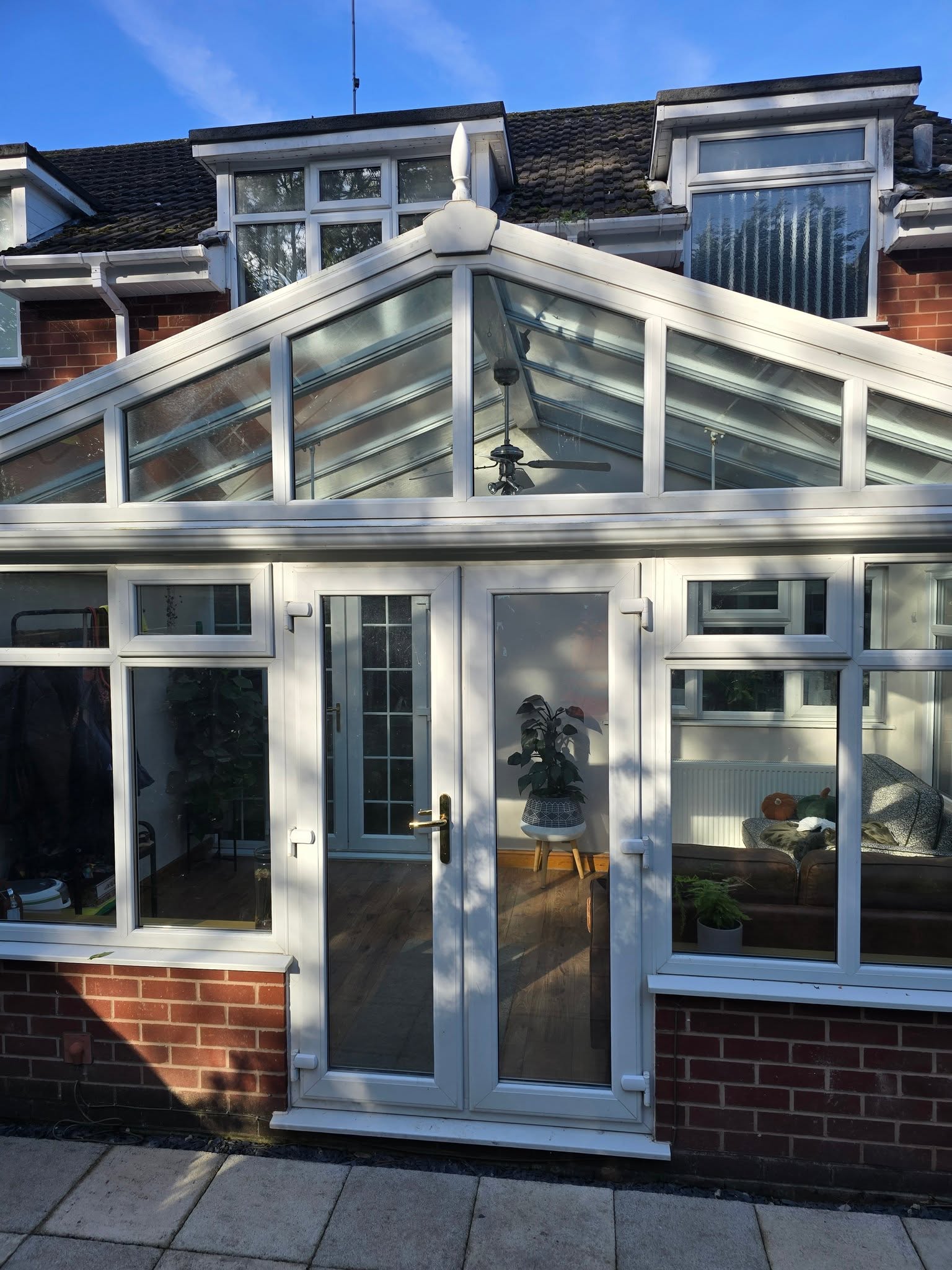 Conservatory before spraying