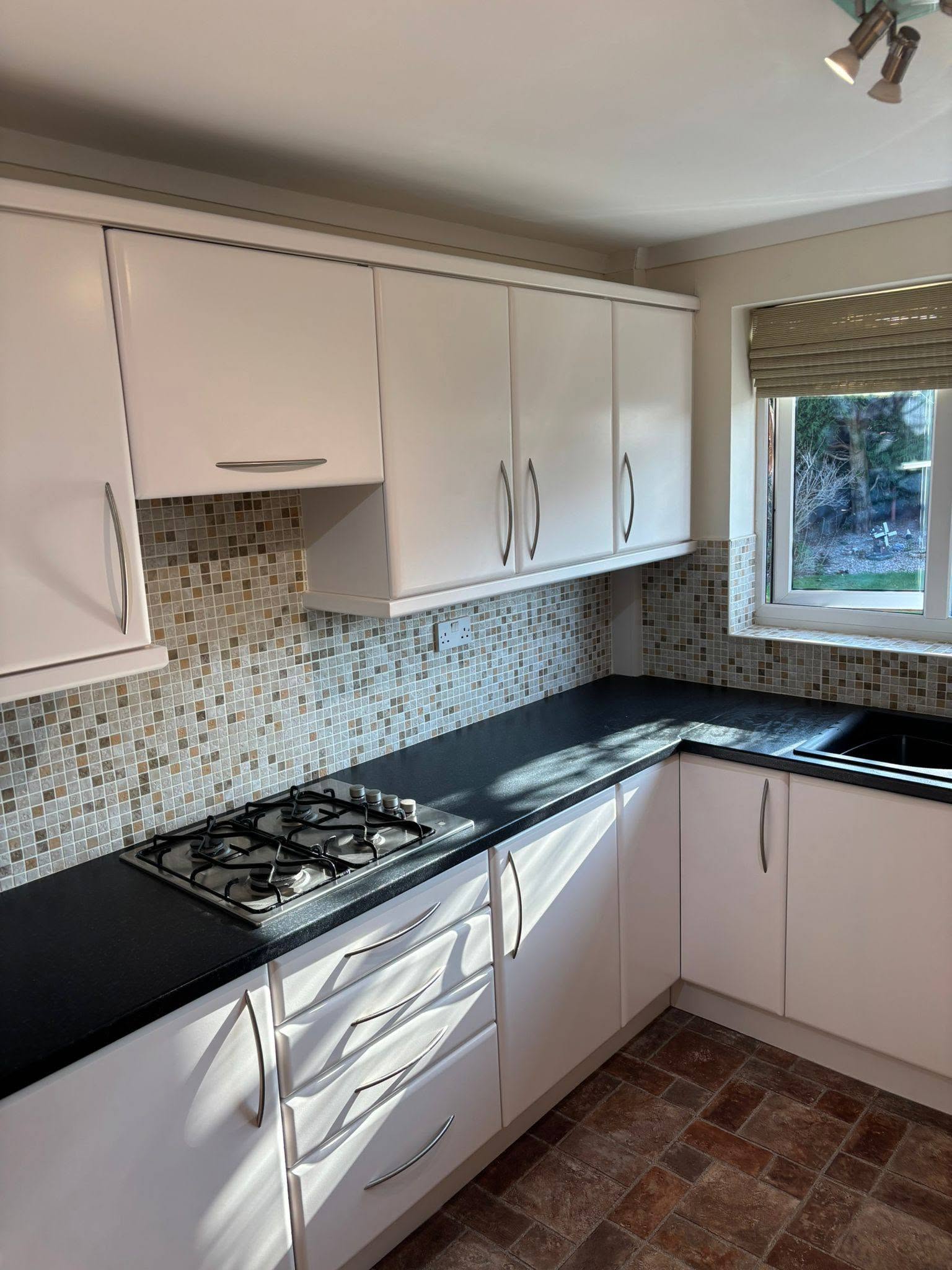 Kitchen after respraying